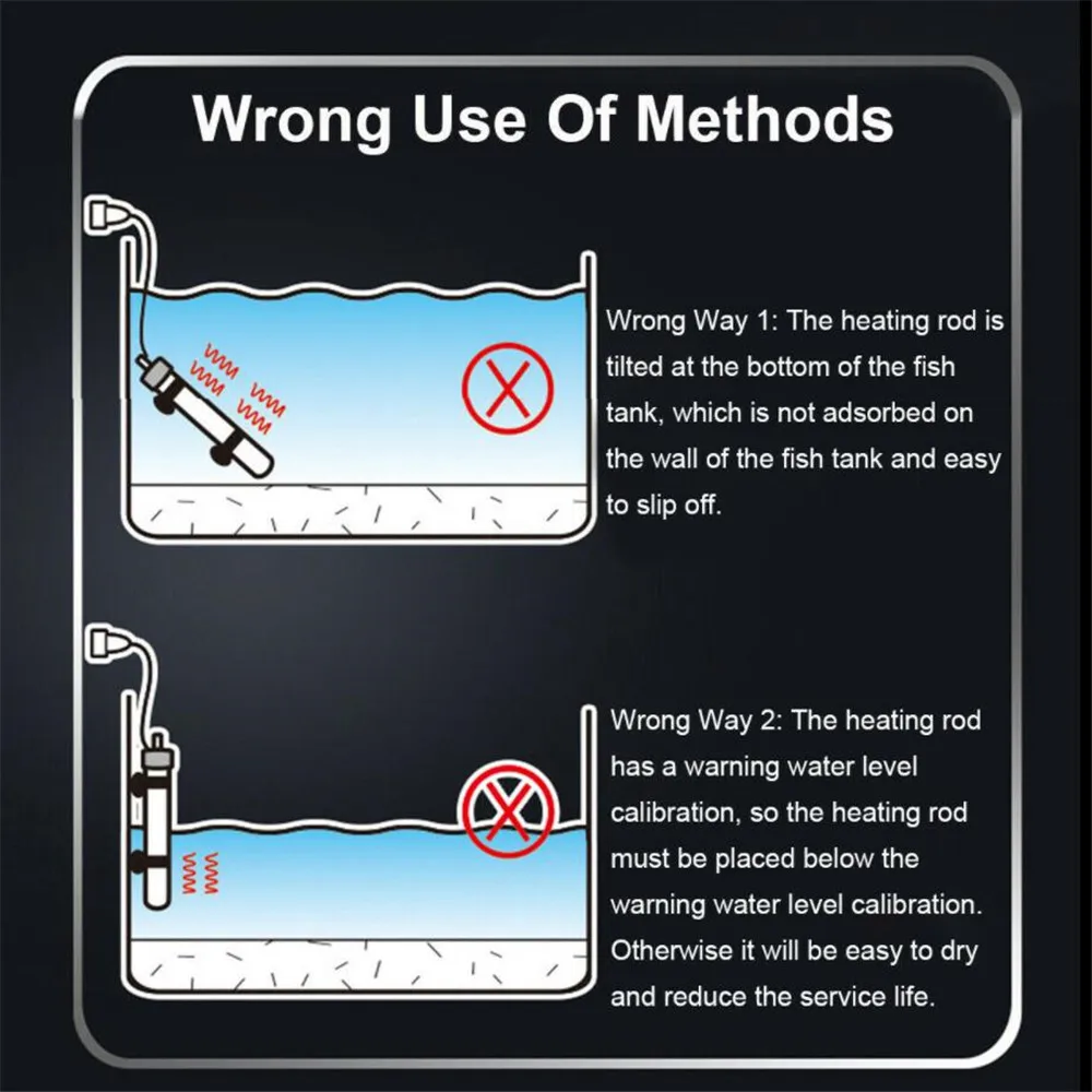 Погружной аквариумный автоматический нагревательный стержень с постоянной
