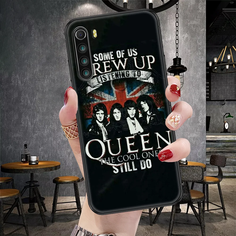 Freddie Mercury Queen band чехол для телефона Xiaomi Redmi Note 7 8 9 10 7A 8T 9A 9T 9S 10S Pro черный красивый