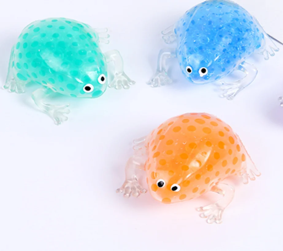 Лягушка антистресс забавные TPR лягушка гелевые шарики для снятия стресса