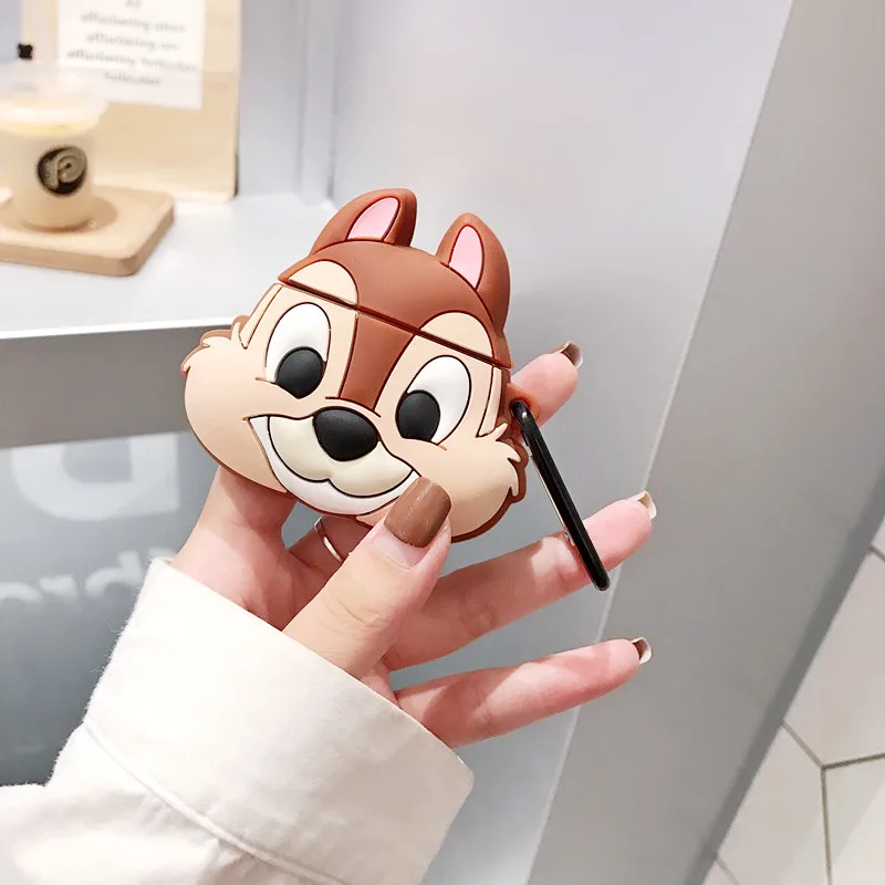 3D Япония игрушка история чип N Дейл милый мультфильм силиконовый наушник чехол для Apple Airpods защита наушников крышка сумка