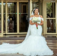 customized elegant lace wedding dresses appliques spaghetti straps tulle bridal mermaid wedding gowns custom made