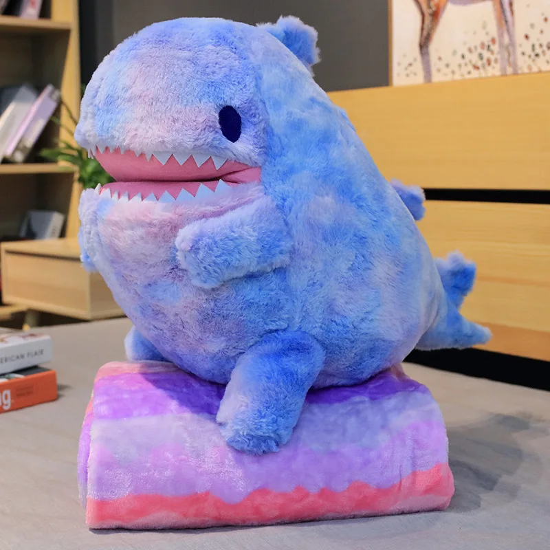 1 шт. 60 см Kawaii Радуга динозавр плюшевые игрушки милая набивная подушка животное