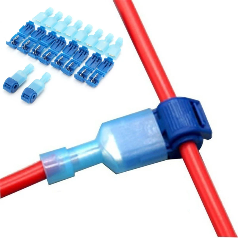 

20Pcs Quick Electrical Cable Connectors Snap Splice Lock Wire Terminals Crimp