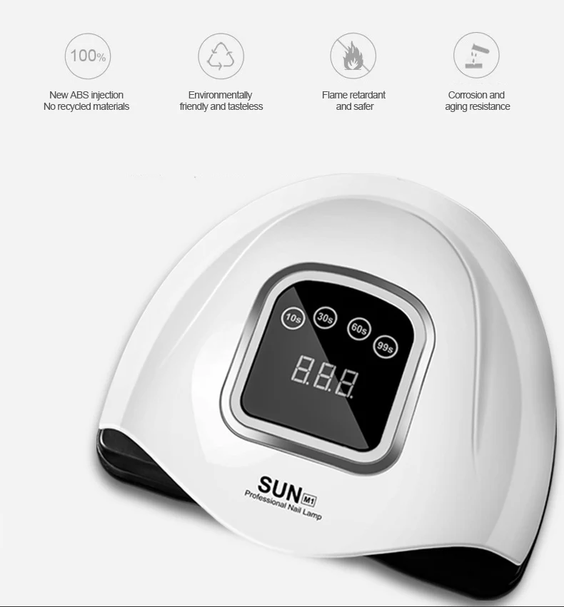 168W Высокомощный Сушилка для ногтей Профессиональная Высокое качество Быстрая сушка Световая терапия Лампа Четырехскоростная Интеллектуальная.