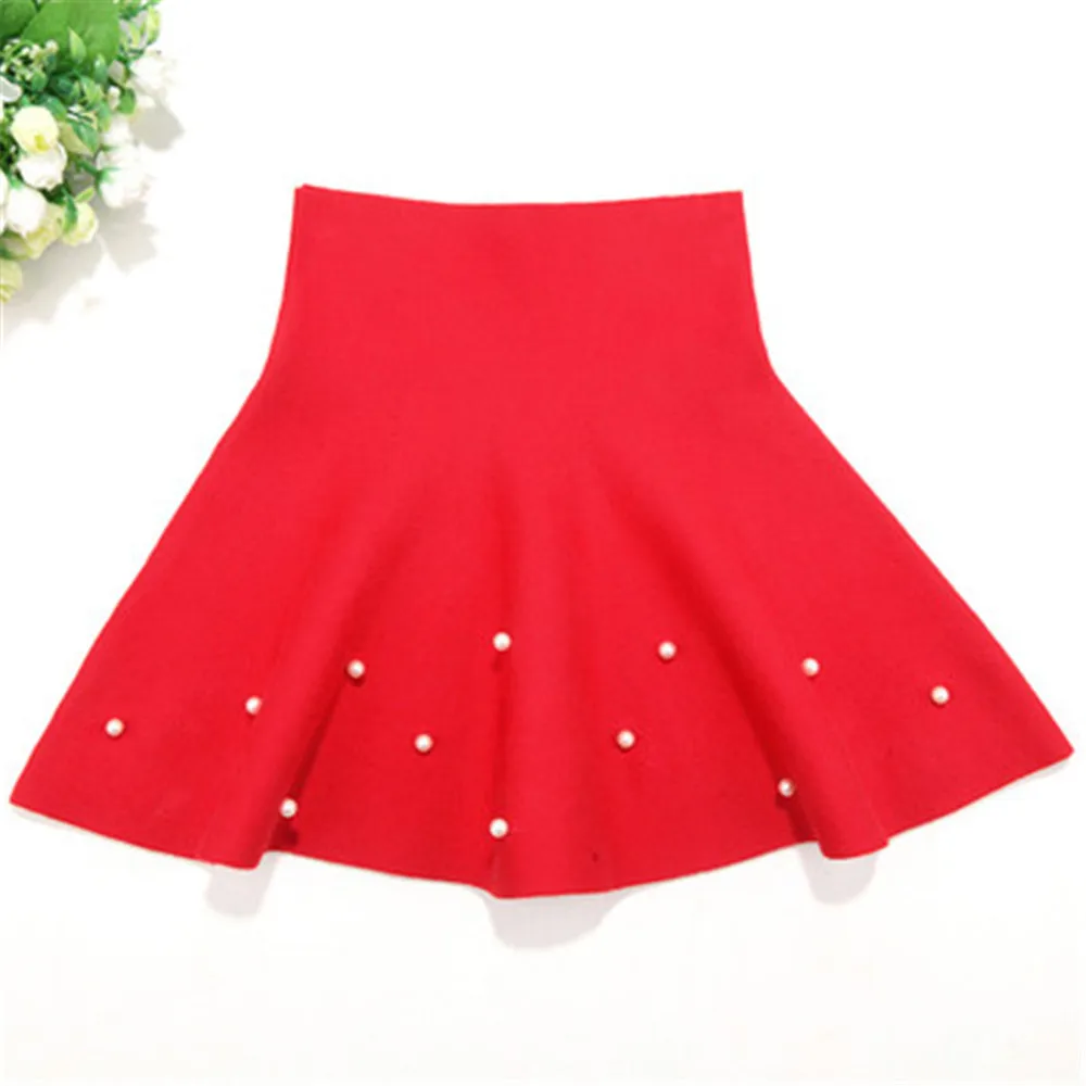 2020 детская одежда для маленьких детей вязаная юбка школьниц плиссированная