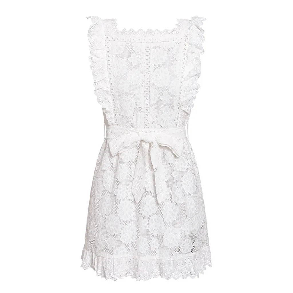 Женское платье в богемном стиле однотонные летние Вадим с О-образным вырезом