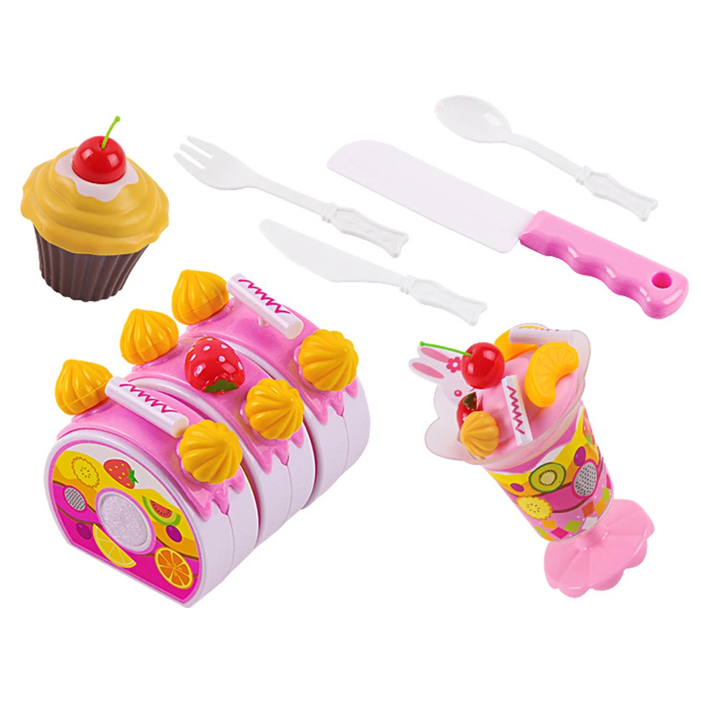 Вкусный фруктовый торт на день рождения 75 шт. игрушка для детей ролевая игра