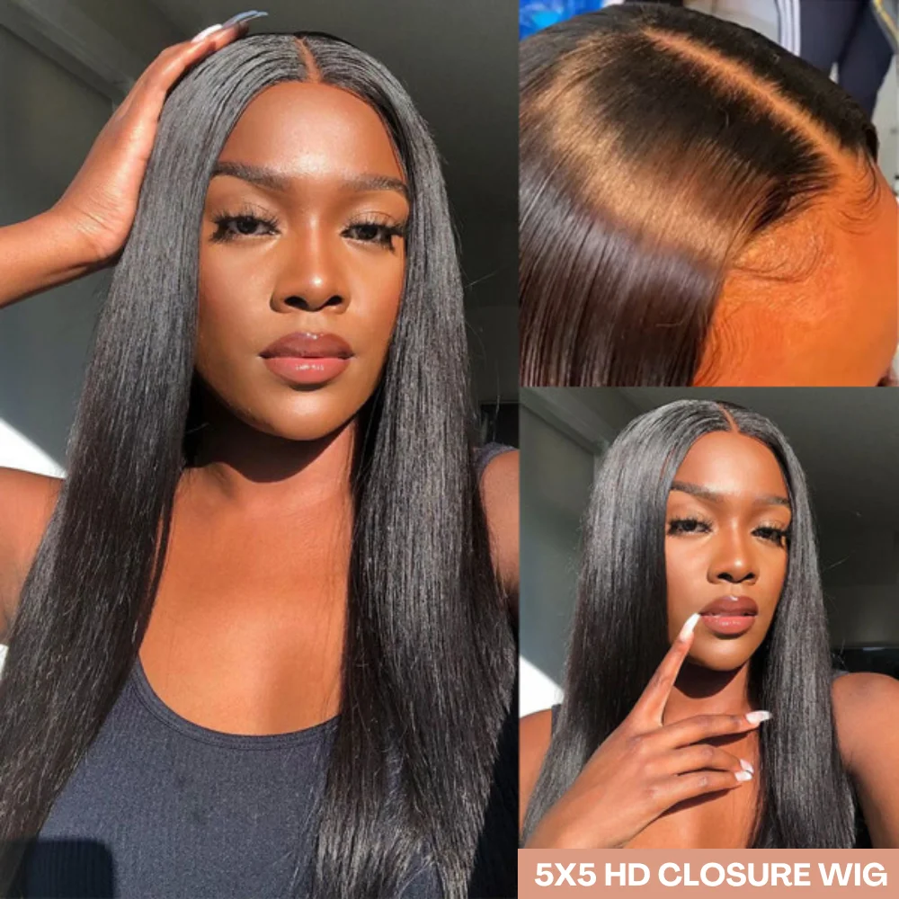 Прозрачный 5X5 парик с кружевом прозрачный бразильский кружевами человеческие