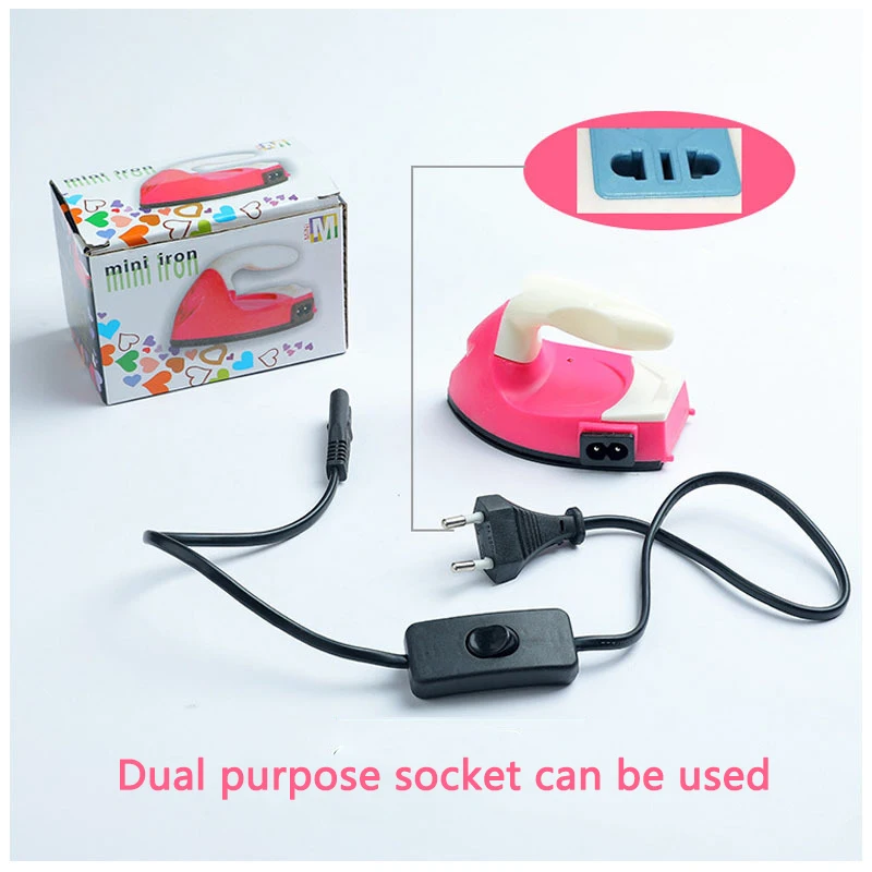 Mini Electric Small Electric Iron Dry Non Steam Special Toy Iron Steam Electric Iron for Clothes High Quality Portable Iron