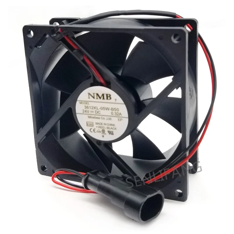 

3-проводной 92*92*32 мм 3612KL-05W-B50 DC 24 В 0.32A, охлаждающий вентилятор для детской конструкции