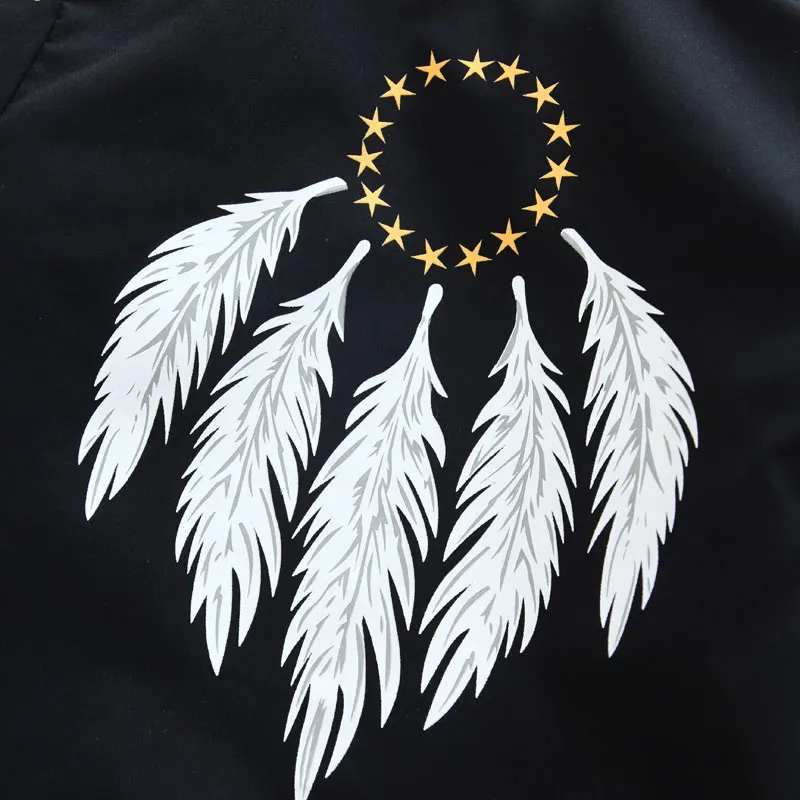 2021 Повседневная куртка с длинными рукавами и принтом для мальчиков девочек Сезон