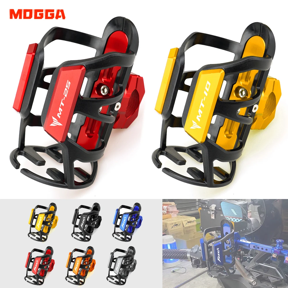 

For Yamaha MT03 MT10 MT25 MT-03 MT-10 MT-25 Mt 03 10 25 Beverage Water Bottle Cage Drink Cup Holder Sdand Motorcycle Accessories