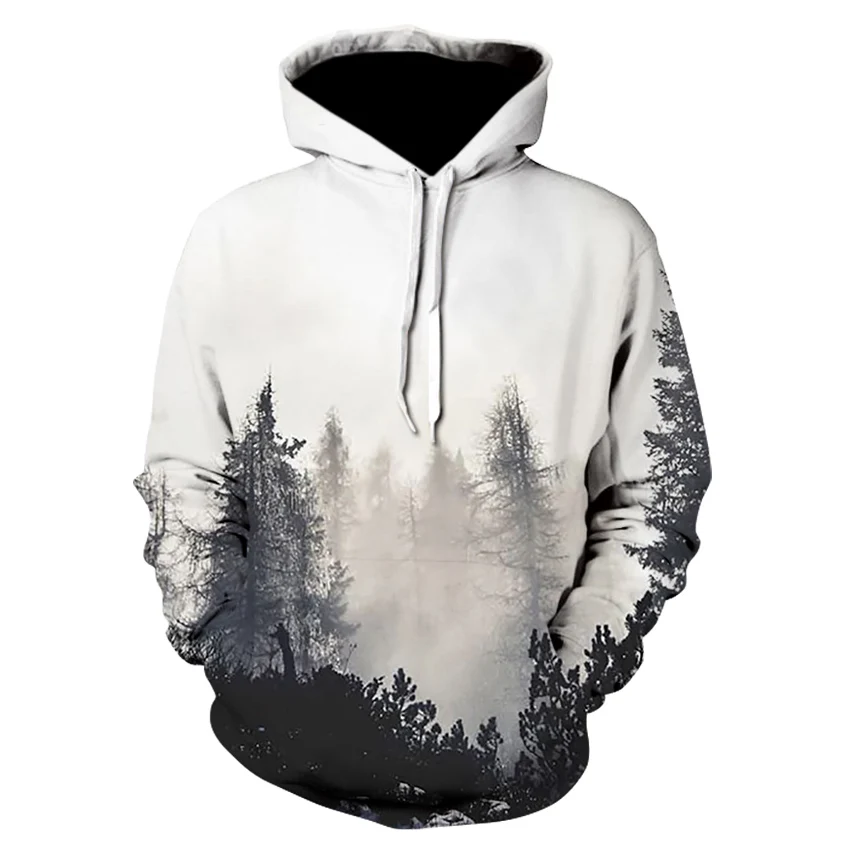 

Black White Landscapes 3D Print Hoodies Sweatshirts boy girl Autumn/Winter Hoodie Casual Long Sleeve Men/Women Pullover Tops