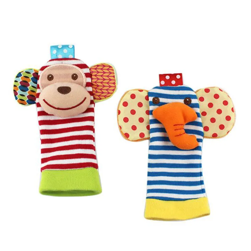 Baby Wrist Rattle Delicate Cute Kawaii Good Workmanship Skin-Friendly Fabric Toy High Quality Cartoon Shapes Socks | Игрушки и хобби