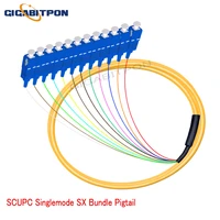 sc pigtail 12 core scupc apc mm 1m multimode patch cord fiber fibra optica ftth free shipping