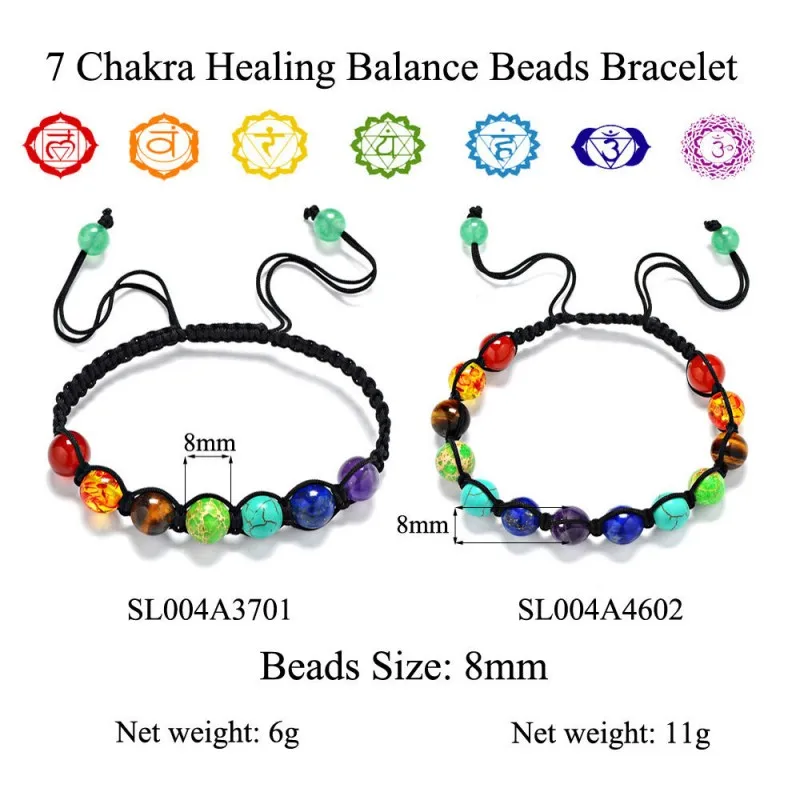 

7 Chakra Bracelets Men's Healing Balance Beads 8mm Reiki Prayer Natural Stone Yoga Women's Bracelet Best Couples or Girlfriend