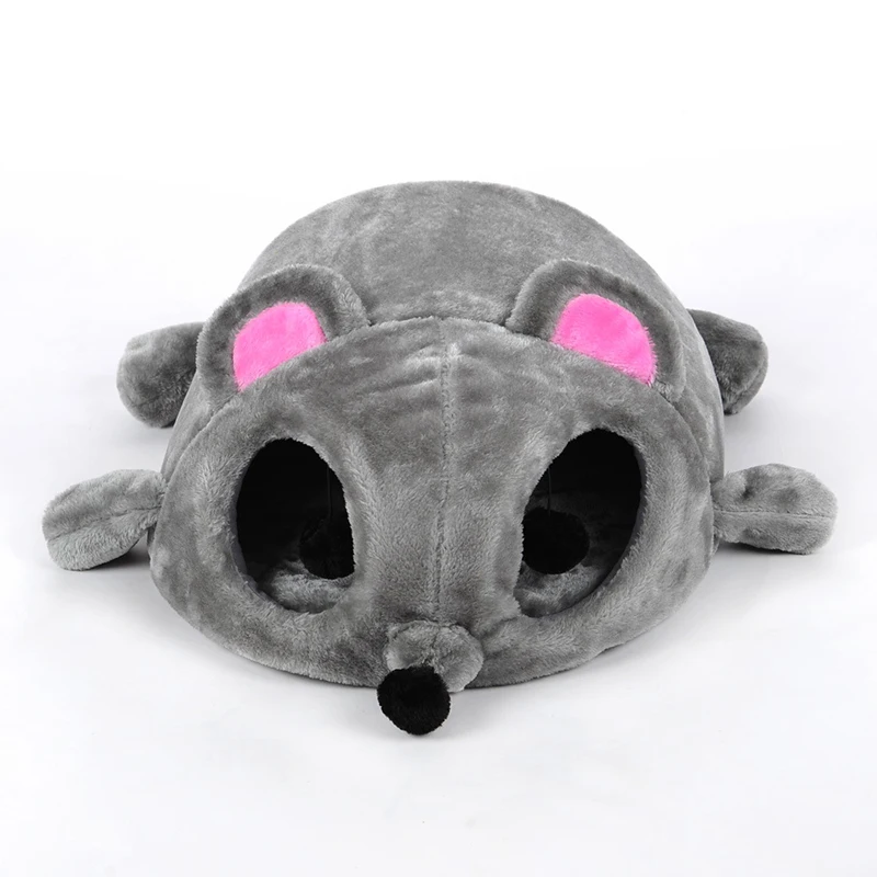

Funny Mouse Shape Bed For Cats Small Dogs Cave Pads Removable Cushion Waterproof Bottom Pet Puppy Cat Mat House Pet supplies