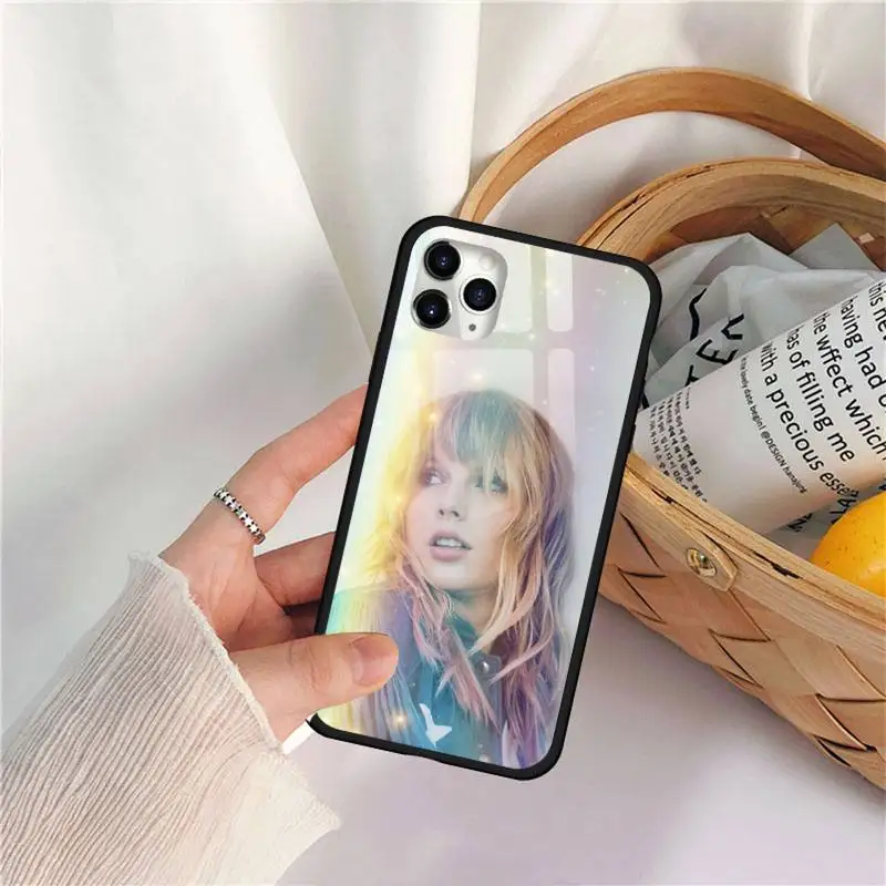 

Taylor Alison Swift T-Swizzle Tay Phone Case Tempered glass For iphone 11 12 PRO MAX X XS XR 5C 6 6S 7 8 plus