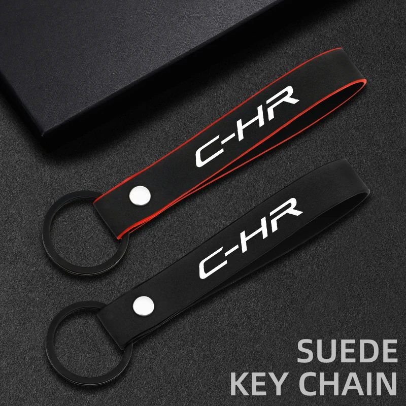 Автомобильный Стайлинг модный замшевый брелок для ключей Toyota C-HR новинка мужской