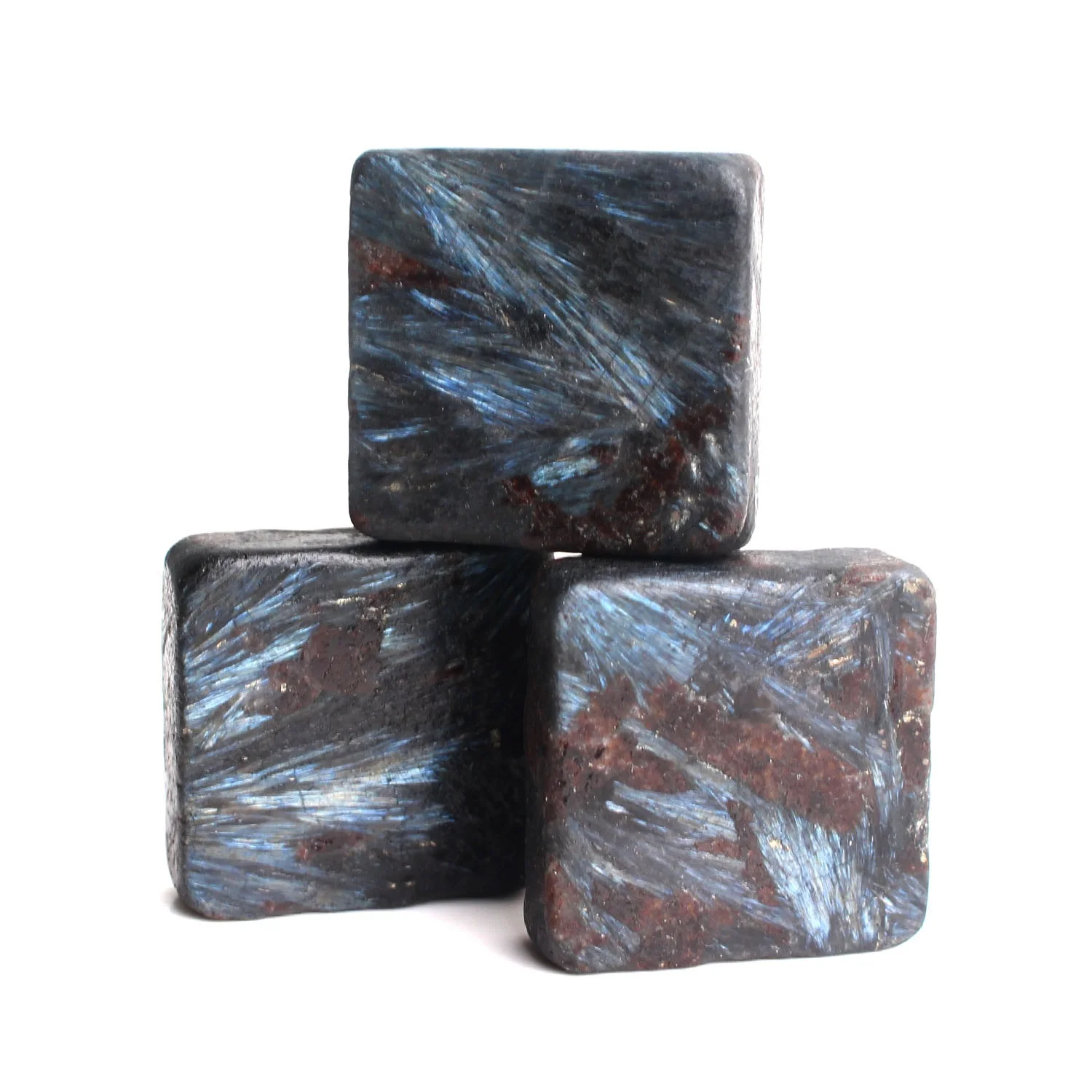 Высококачественный Природный Блестящий астрофиллит фейерверк камень кубик