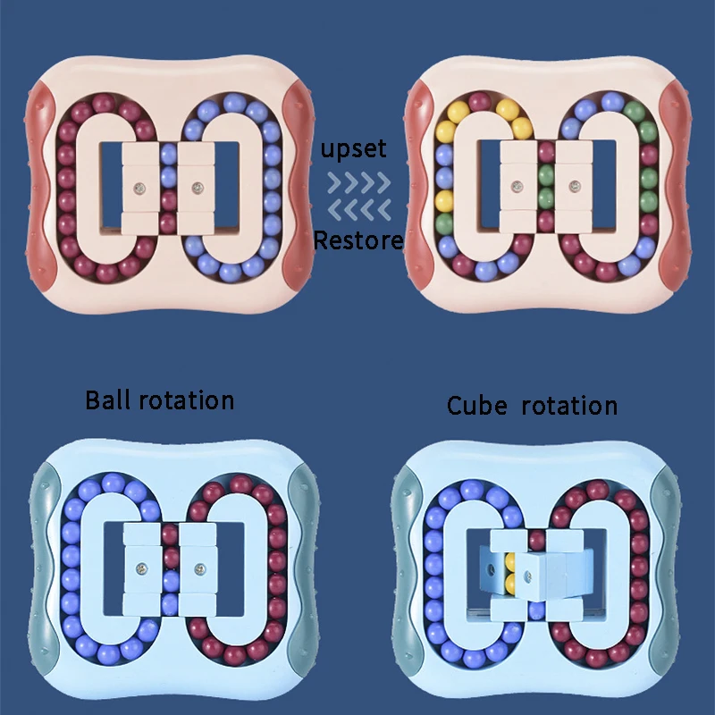 

Rotating Magic Bean Fingertip Toy Children Adults Decompression Puzzles Montessori Learning Educational Toys for Kids Gift Boy