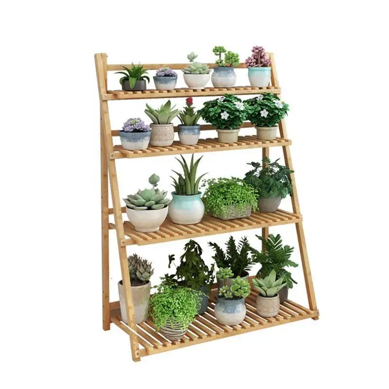 

Interior Suporte Flores Ladder Escalera Decorativa Madera For Wood Balcony Outdoor Flower Stand Rack Dekoration Plant Shelf