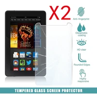 2pcs tablet tempered glass screen protector cover for amazon fire kindle fire hdx 7 hd eye protection explosion proof screen