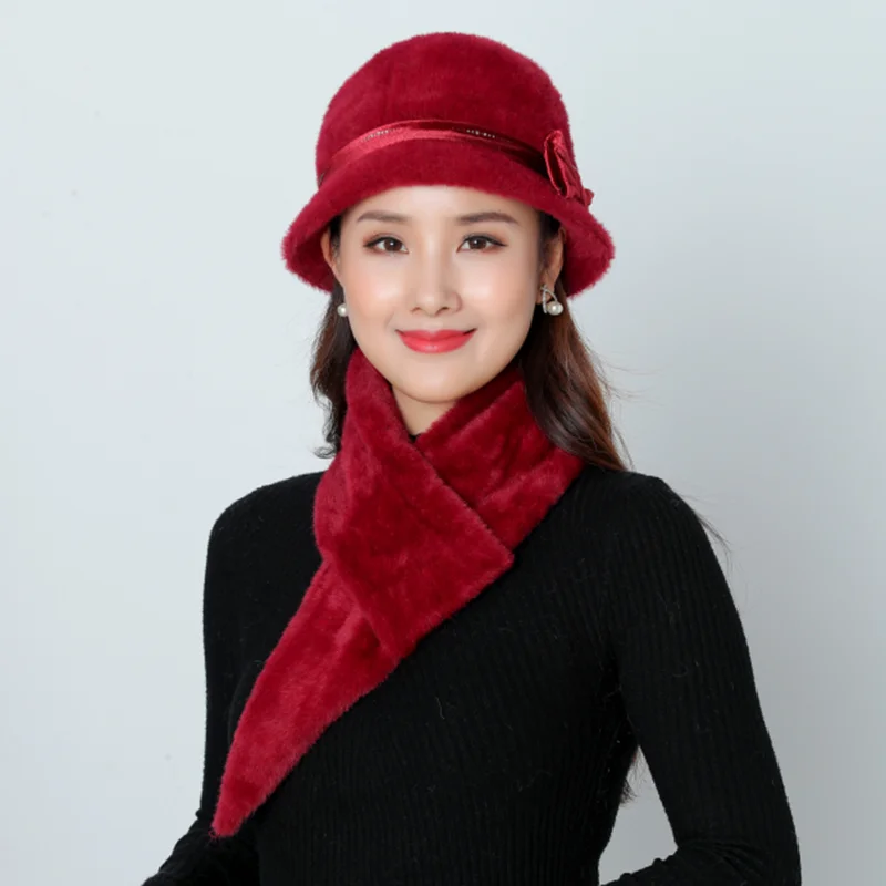 Горячая распродажа Женские зимние вязаные Skullies супер мягкий шарф плотные костюмы теплая шапка шапки бэги женское украшение на голову шапка