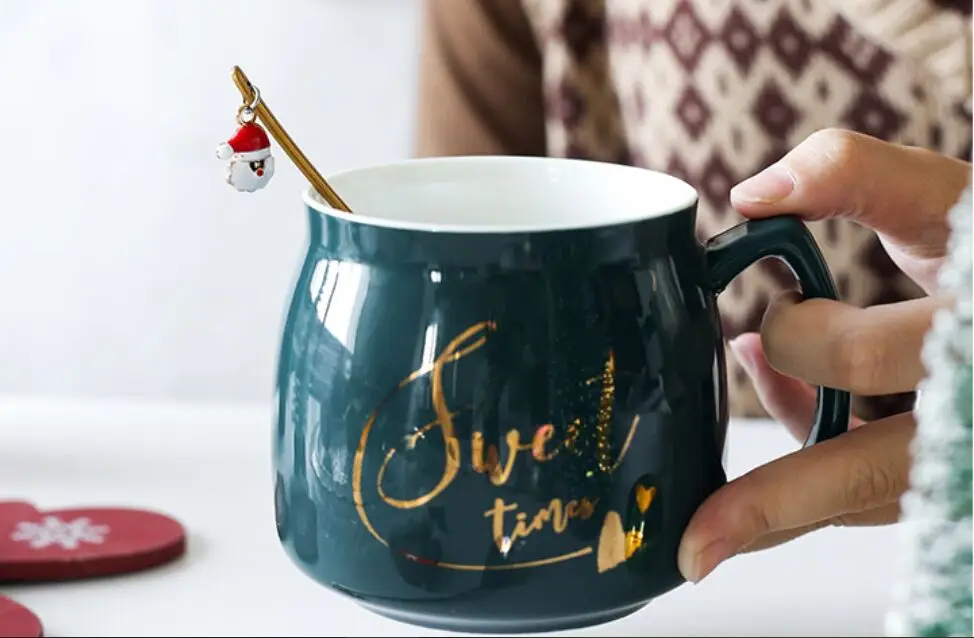 Santa Claus Красивый топ! Санта Клаус Рождественский Снеговик Кофе ложка, вилка для фруктов помешивая ложкой Чай ложка Чай столовая ложка, 304 Нержавеющая сталь - Цвет: Santa Claus
