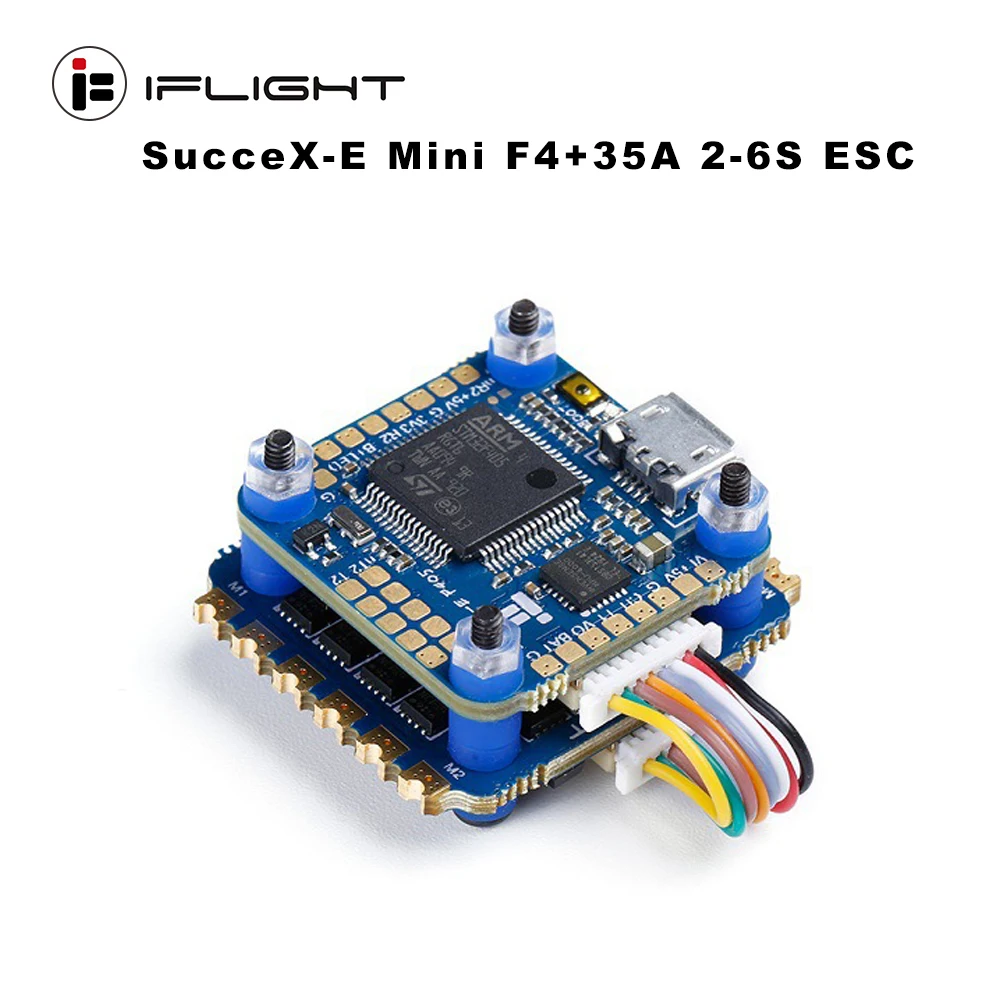 IFlight SucceX E Mini F4 35A 2 6S Flight Stack (MPU6000) с mini FC/SucceX 4 в 1 ESC для FPV дрона|Детали и аксессуары| |