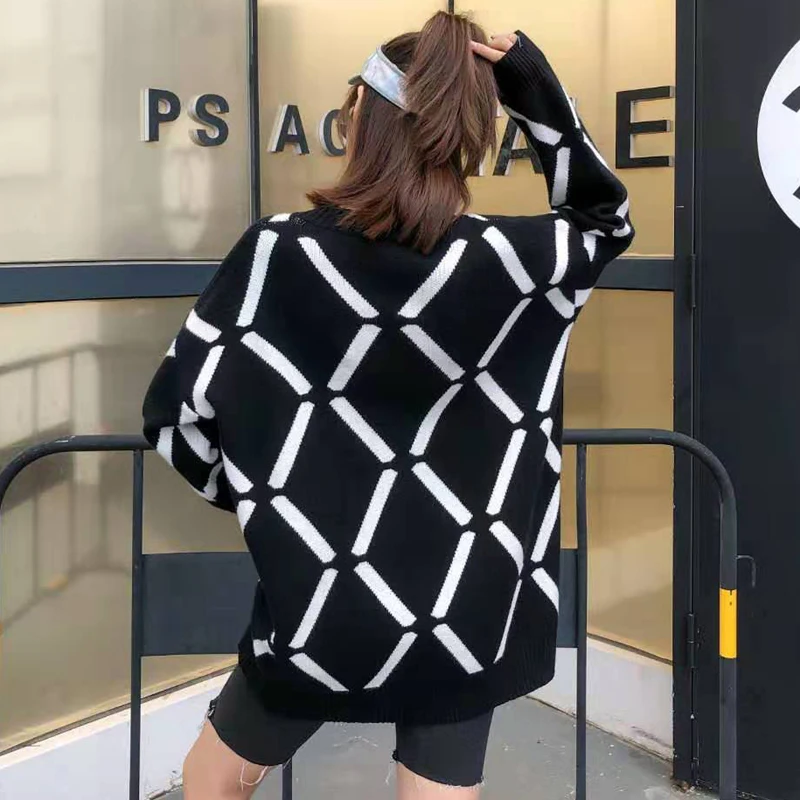 Женский вязаный свитер с капюшоном v-образным вырезом свободная одежда осень 2019 |