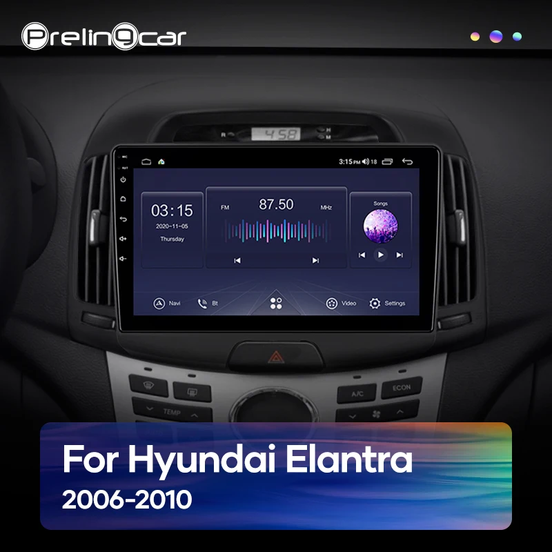 Prelingcar Android10.0 DSP для Hyundai Elantra 2006-2012 Автомобиль Радио Мультимедийный видеоплеер GPS