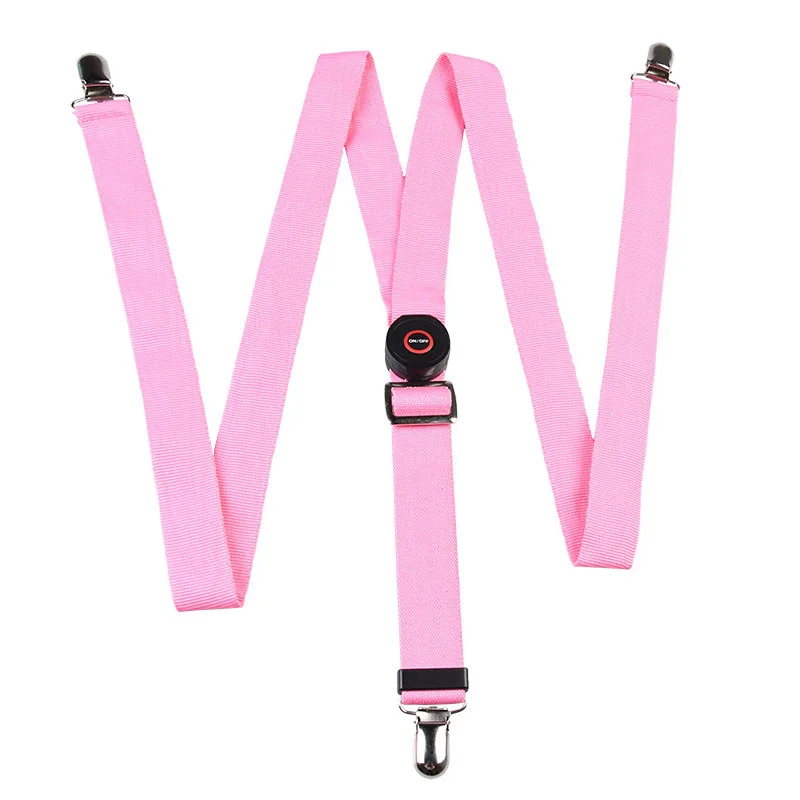 pink suspenders Регулируемый браслет, ремешок на руку, светящийся браслет, светодиодные подтяжки, мигающий светильник на подтяжках для активного отдыха, ночного велоспорта, бега, верховой езды - Цвет: pink suspenders