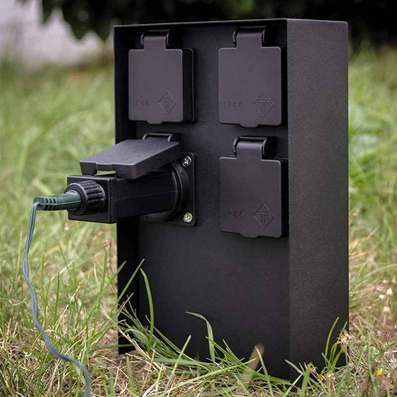 Уличная розетка электрическая 3680 Вт 16 А 4 шт. европейская и французская