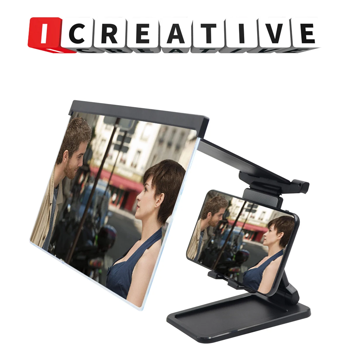 

1pcs Mobile Phone Screen Amplifier Anti-blue Light Separate Mobile Phone Amplifier Folding Portable Mobile Phone Desktop Stand