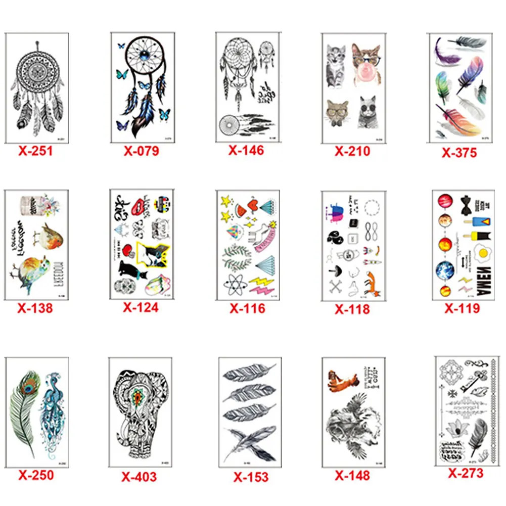 Временные татуировки стикер s водонепроницаемые унисекс 3D Ловец снов