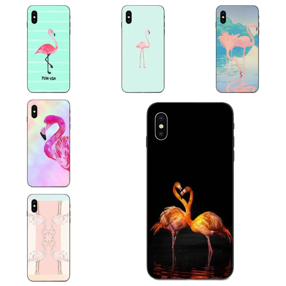 For Apple iPhone 4 4S 5 5S SE 6 6S 7 8 11 Plus X XS Max XR Pro Colorful Cute Phone Accessories Case Flamingo X27 S | Мобильные