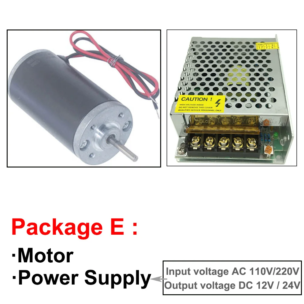 Высокоскоростной двигатель высокой мощности с постоянным магнитом 12 В 24