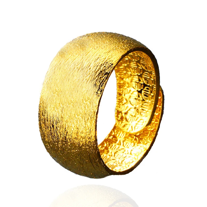 Классическое матовое обручальное кольцо 10 мм роскошные золотистые