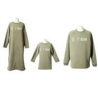 green family matching outfits mother kids family clothing sets autumn winter baby girls clothes sweatshirts dress