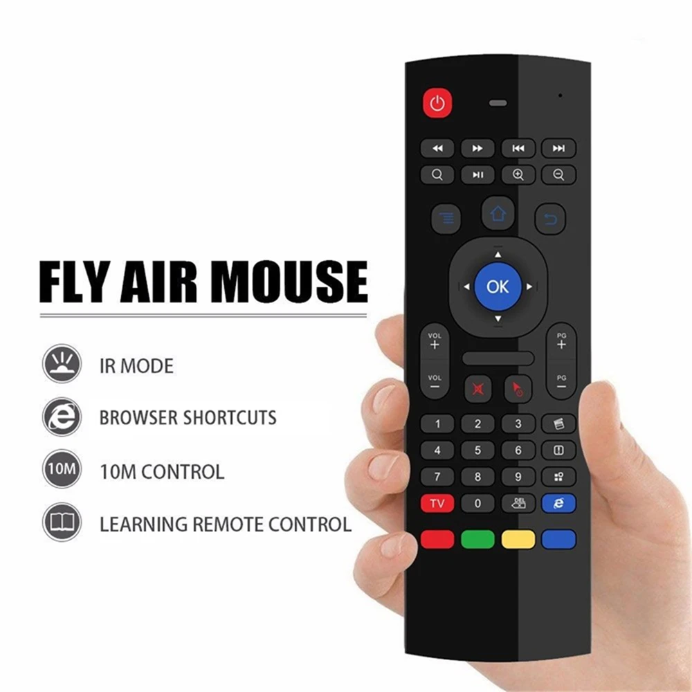 Беспроводная клавиатура для ТВ-приставки Android Tv Box X96 Mini Km9 A95x H96 Max Mx3 L с подсветкой