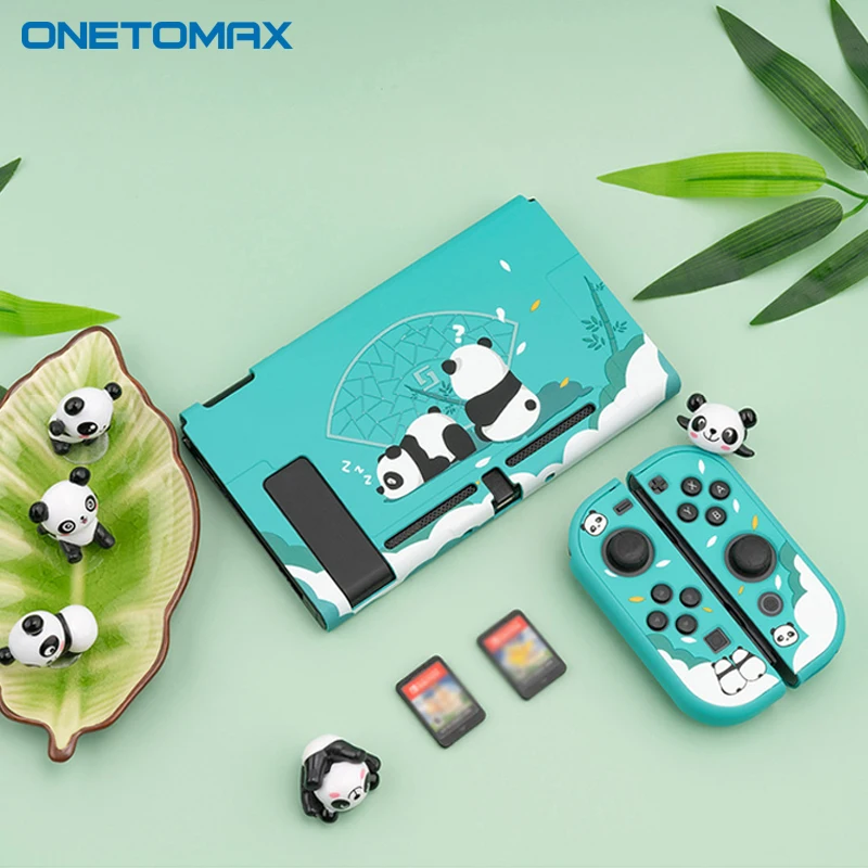 

For Nintendo Switch Case Shell Silk Foot Panda Protective Accessories Waterproof Fingerprint Proof Stain Resistant Hard Cover