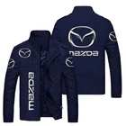 Брендовая мужская повседневная куртка с принтом логотипа Mazda, осенне-зимний уличный кардиган для альпинизма, уличный хип-хоп клубный кардиган Hudi 6XL