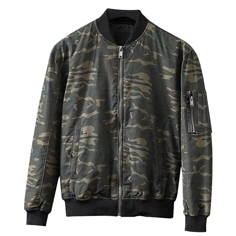

Winter Thick streetwear Men hip hop military coats bomber jacket Fall Solid Basic Coat Casual military jacket windbreaker