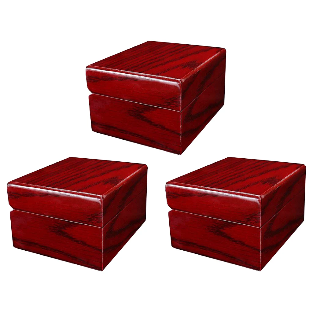 

3 Set Luxury Wooden Watch Display Box Storage Case Bangle Jewelry Organizer Holder Women Men Gift
