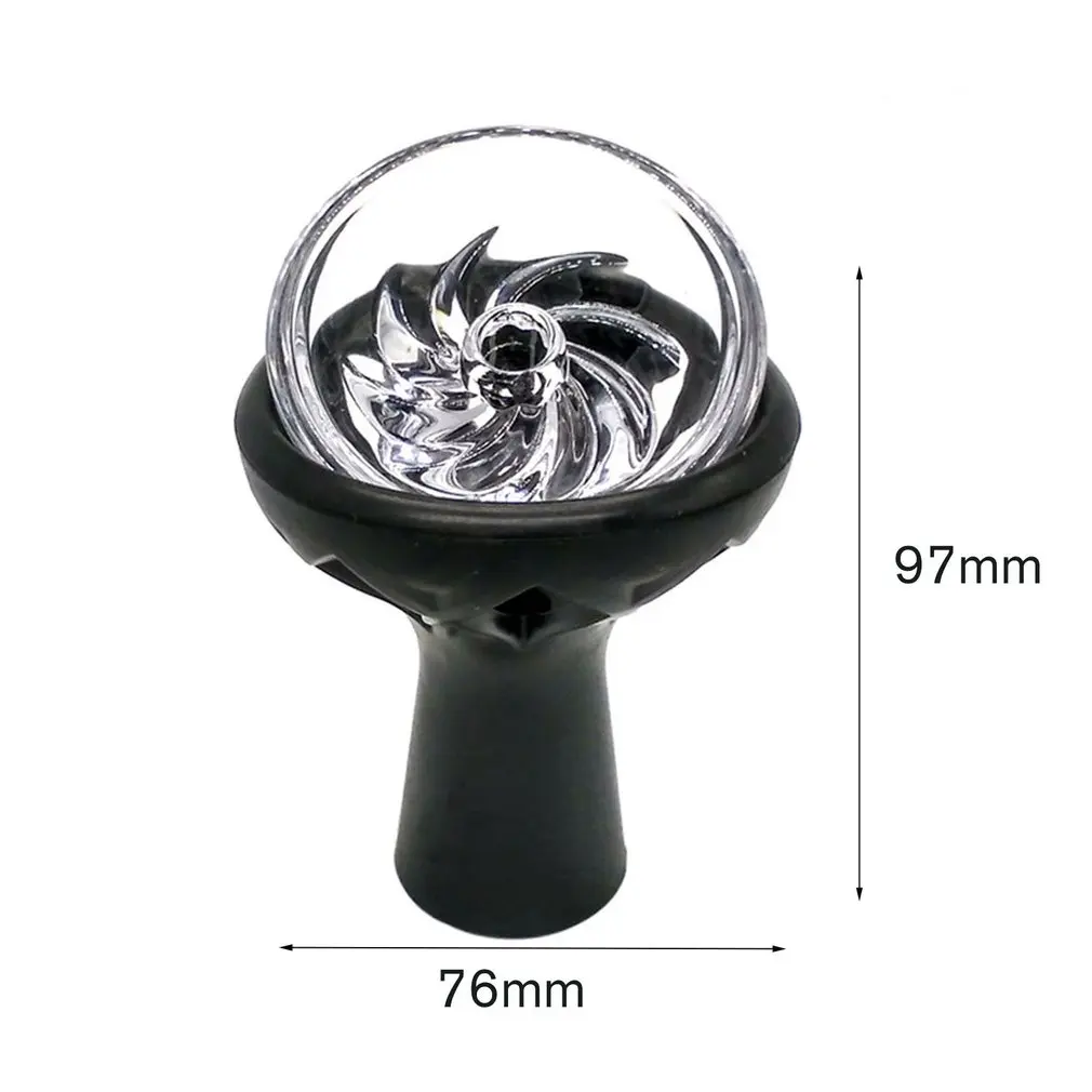 

Shisha Tobacco Bowl Refractory Glass Silicone Hookah Bowls for Sheesha Chicha Narguile Cachimba Accessories Smoke Water Pipe
