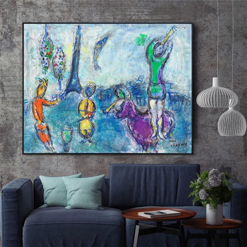 Картина на холсте Марк Chagall для детских игр настенное искусство в скандинавском