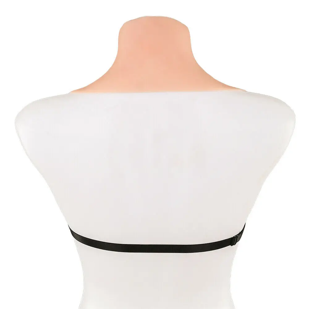 Silicone Breast Shape Forming C D E Cup Realistic False Breasts for Transvestite and Enhanced Breasts Woman High-neck Backless