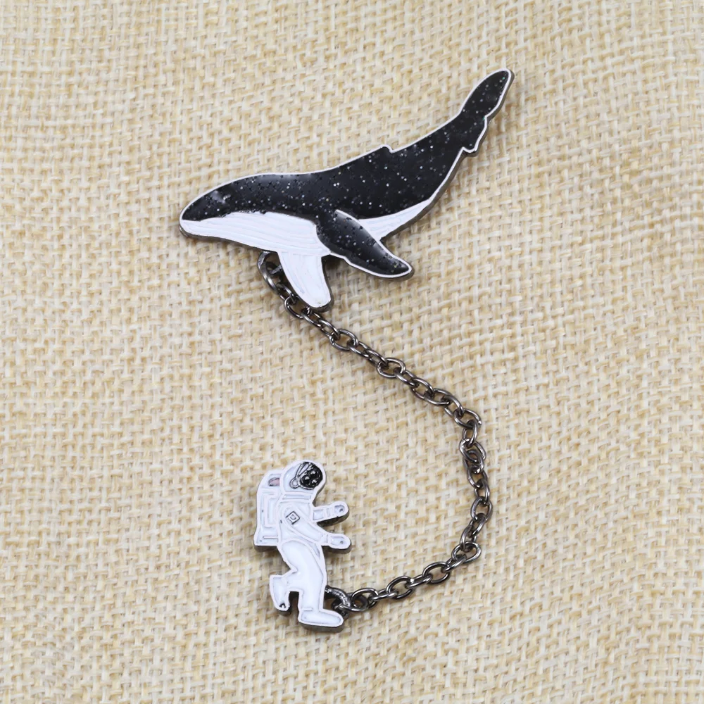 Женская/Мужская брошь кисточка из металлического сплава с изображением