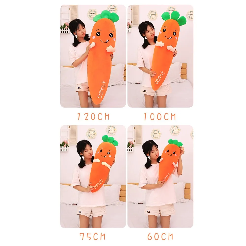 Плюшевая морковка кукла мягкая имитация плюшевая игрушка подушка для обеда
